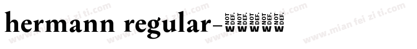 hermann regular字体转换